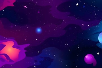 Fototapeta premium Abstract cosmic space background