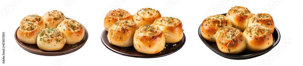 Canvas Prints set of garlic rolls