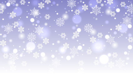 キラキラした雪のイラスト背景