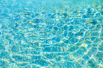 Backdrop of water in a fountain. Background with selective focus and copy space