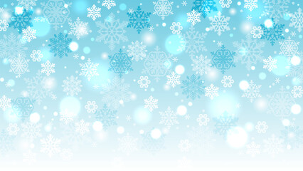 キラキラした雪のイラスト背景