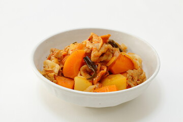 豚キムチ肉じゃが