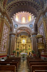 The baroque Santuario de la Virgen de Guadalupe in Morelia, Mexico