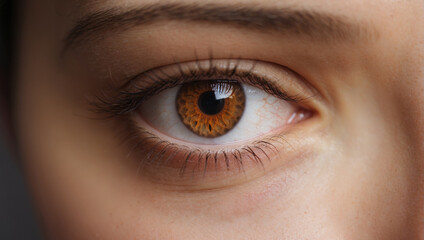 Obraz premium Closeup shot of woman brown eye