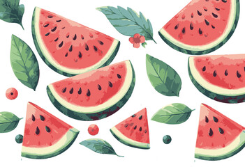 watermelon seamless pattern