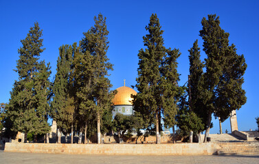 Temple Mount known as the the Noble Sanctuary of Jerusalem located in the Old City of Jerusalem, is...