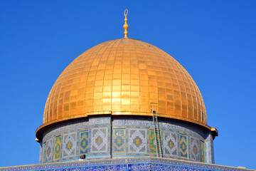 Temple Mount known as the the Noble Sanctuary of Jerusalem located in the Old City of Jerusalem, is one of the most important religious sites in the world.