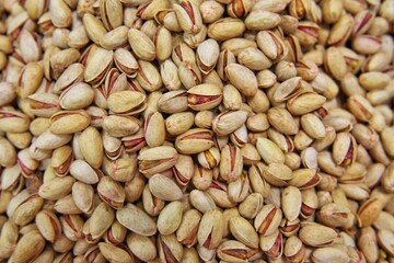 Solid pistachio nut background 