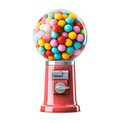 Gumball machine. isolated object, transparent background