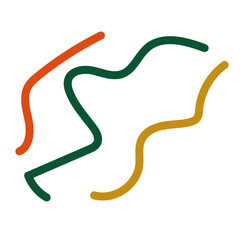 Abstract lines scribble vectors 