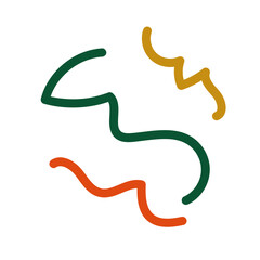 Abstract lines scribble vectors 