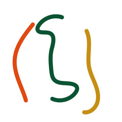 Abstract lines scribble vectors 