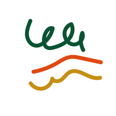 Abstract lines scribble vectors 