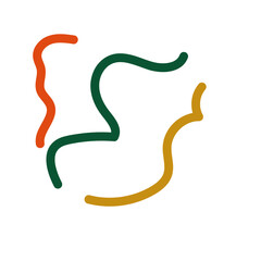 Abstract lines scribble vectors 