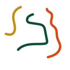 Abstract lines scribble vectors 