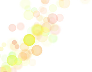 Backgroundless light. Bokeh lights with transparent background. Yellow circular lights. Bokeh lights PNG.