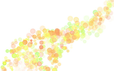Backgroundless light. Bokeh lights with transparent background. Yellow circular lights. Bokeh lights PNG.