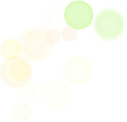 Backgroundless light. Bokeh lights with transparent background. Yellow circular lights. Bokeh lights PNG.