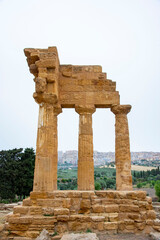 Temple of Dioscuri in the Valley of Temples - Agrigento - Italy