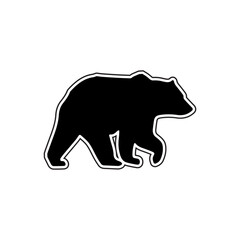 Walking Bear Silhouette Svg. Bear outline Cut files