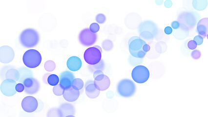 Backgroundless light. Bokeh lights with transparent background. Blue circular lights. Bokeh lights PNG.