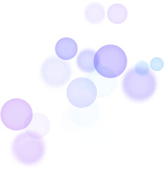 Backgroundless light. Bokeh lights with transparent background. Blue circular lights. Bokeh lights PNG.