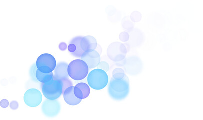 Backgroundless light. Bokeh lights with transparent background. Blue circular lights. Bokeh lights PNG.