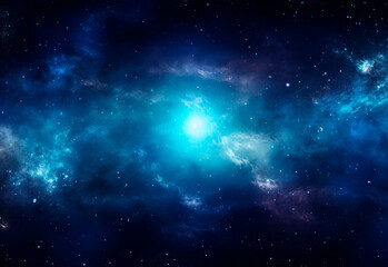 Fototapeta premium 輝く宇宙 銀河系
