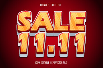 Sale 11 11 Editable Text Effect 3d Emboss Gradient Style
