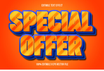 Special Offer Editable Text Effect 3d Emboss Gradient Style