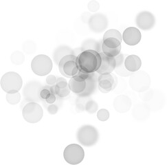 Backgroundless light. Bokeh lights with transparent background. Black circular lights. Bokeh lights PNG.
