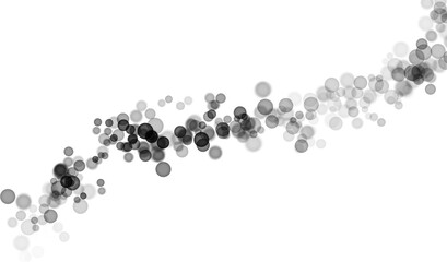 Backgroundless light. Bokeh lights with transparent background. Black circular lights. Bokeh lights PNG.
