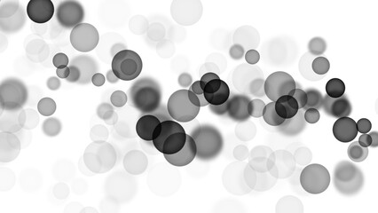 Backgroundless light. Bokeh lights with transparent background. Black circular lights. Bokeh lights PNG.
