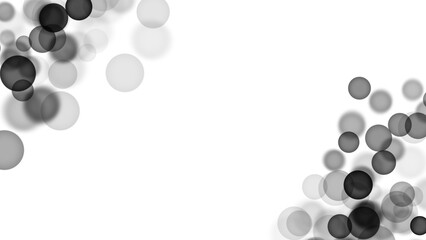 Backgroundless light. Bokeh lights with transparent background. Black circular lights. Bokeh lights PNG.
