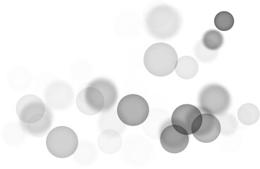 Backgroundless light. Bokeh lights with transparent background. Black circular lights. Bokeh lights PNG.
