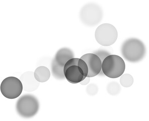 Backgroundless light. Bokeh lights with transparent background. Black circular lights. Bokeh lights PNG.

