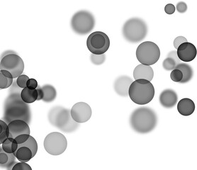 Backgroundless light. Bokeh lights with transparent background. Black circular lights. Bokeh lights PNG.
