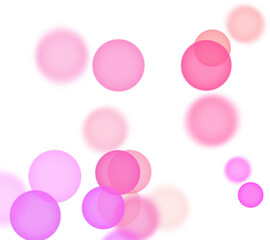 Backgroundless light. Bokeh lights with transparent background. Pink circular lights. Bokeh lights PNG.
