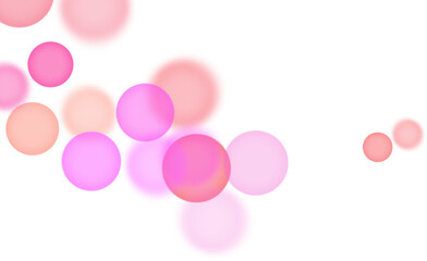 Backgroundless light. Bokeh lights with transparent background. Pink circular lights. Bokeh lights PNG.
