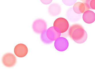 Backgroundless light. Bokeh lights with transparent background. Pink circular lights. Bokeh lights PNG.

