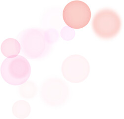 Backgroundless light. Bokeh lights with transparent background. Pink circular lights. Bokeh lights PNG.
