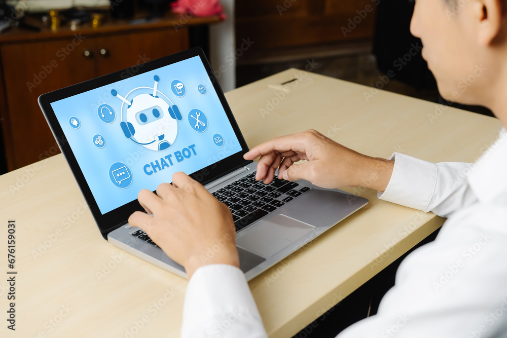 Poster chatbot software application for modish online business that automatically reply to customer questio