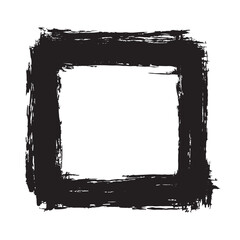 Square abstract brush stroke hand made grunge illustration vector