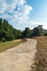 The road of City Park in China