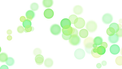 Backgroundless light. Bokeh lights with transparent background. Green circular lights. Bokeh lights PNG.
