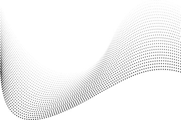 Abstract flow wave dots background. Abstract halftone background