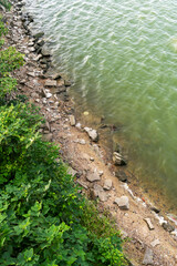 close up of the riverbank