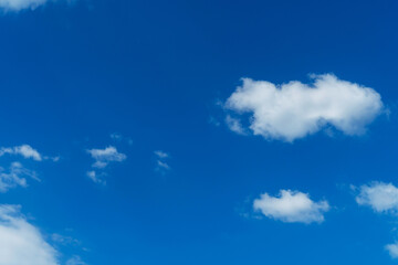 Blue sky with cirrus cloud. It's clearing day and good weather in the morning