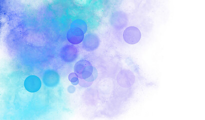 Nebulae with bottomless lights. Nebulae and smoke with bokeh lights with transparent background. Blue circular lights. Lights and nebulae PNG.
