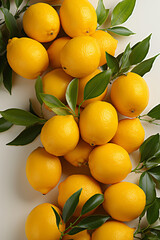 Portrait of lemons. Ideal for your designs, banners or advertising graphics.